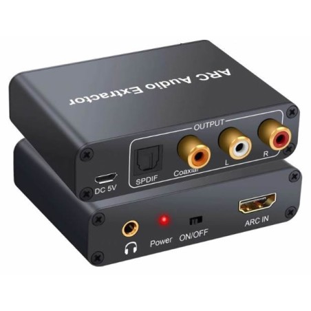 HDMI ARC audio extractor. Adaptor, convertor digital la analog. Pret.